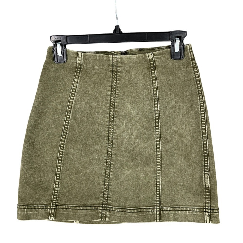 Free People Panel Seam Mini Skirt Women 2 Utility Grunge‎ Streetwear Y2K